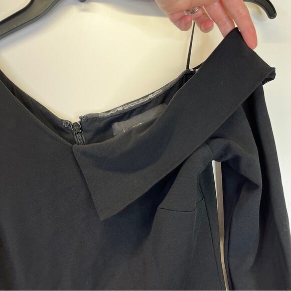 Nicole Miller Structured One Shoulder dress black - 8 - Picture 5 of 13